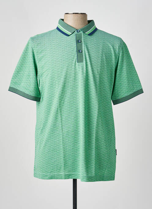 Polo coupe droite manches courtes vert HAJO homme
