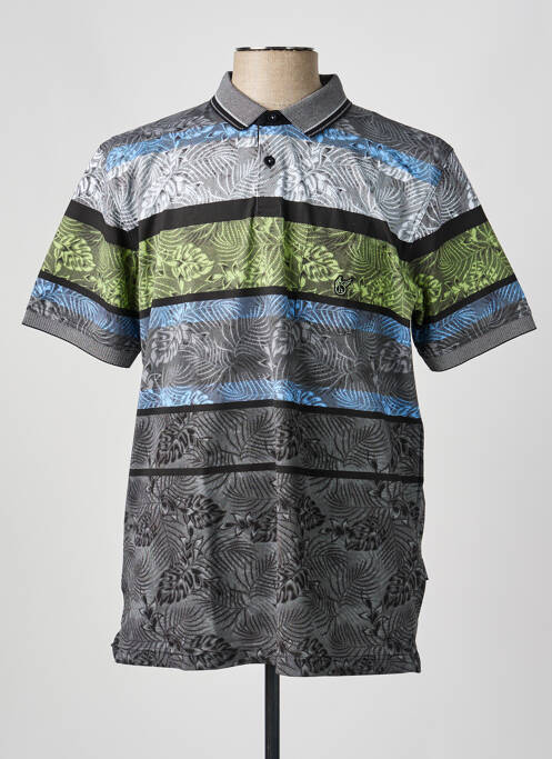Polo stretch manches courtes gris HAJO homme