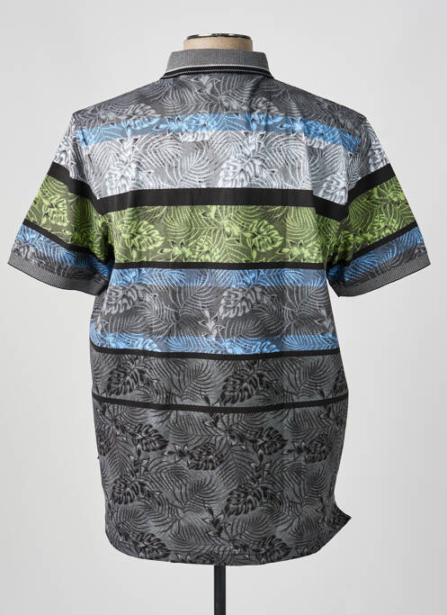 Polo stretch manches courtes gris HAJO homme