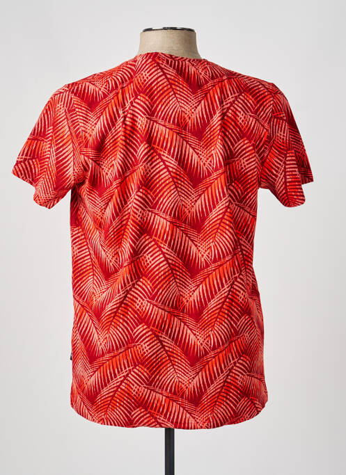 T-shirt coupe droite manches courtes rouge J&JOY homme