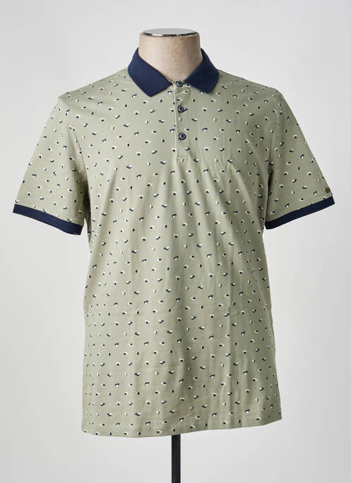 Polo stretch manches courtes vert NO EXCESS homme