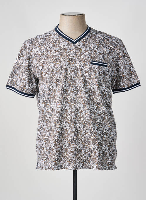 Polo stretch manches courtes blanc COFOX homme