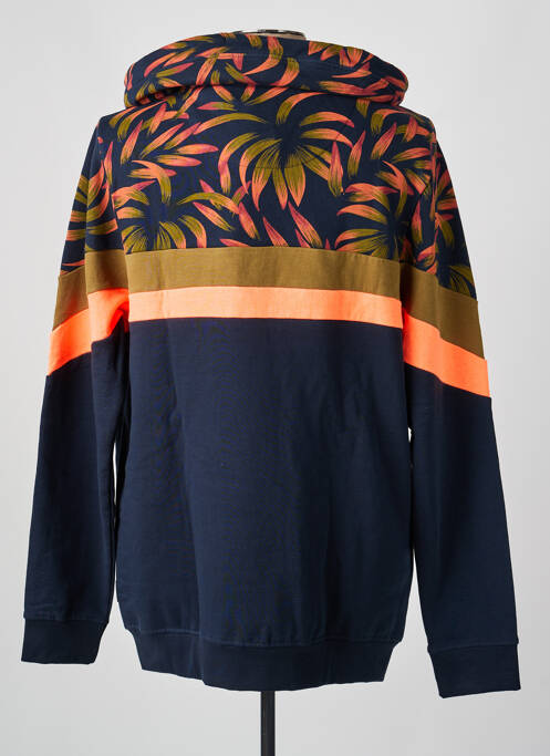 Sweat-shirt à capuche bleu J&JOY homme