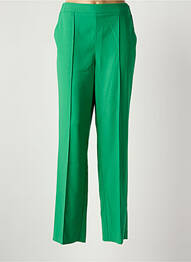 Pantalon droit taille élastique vert JULIE GUERLANDE femme