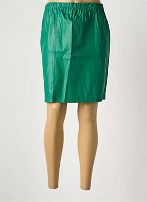 Jupe courte coupe droite vert QUATRE VINGT JOURS femme