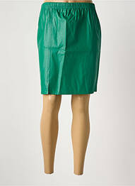 Jupe courte coupe droite vert QUATRE VINGT JOURS femme