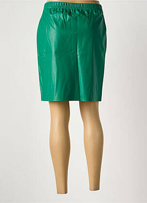 Jupe courte coupe droite vert QUATRE VINGT JOURS femme