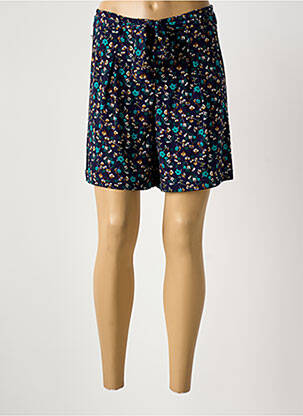 Short fermeture zippée sous rabat avec crochet bleu LCDN femme