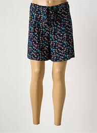 Short fermeture zippée sous rabat avec crochet bleu LCDN femme