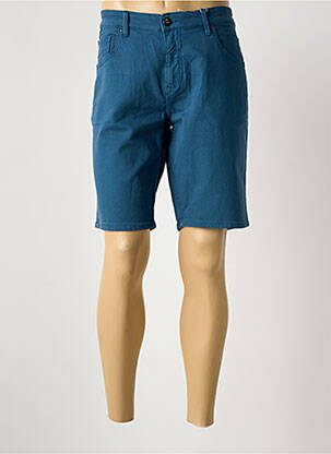 Bermuda coupe droite bleu NO EXCESS homme