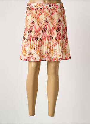 Jupe courte rose ICHI femme