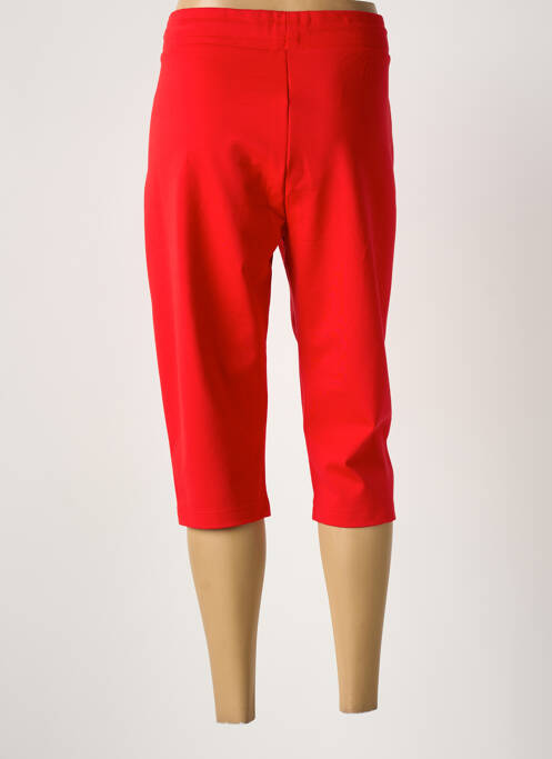 Pantacourt taille élastique rouge HAJO femme
