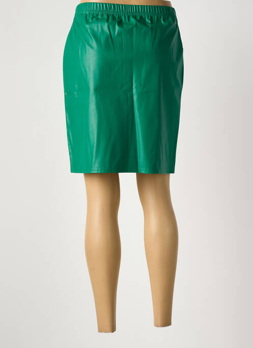 Jupe courte coupe droite vert QUATRE VINGT JOURS femme