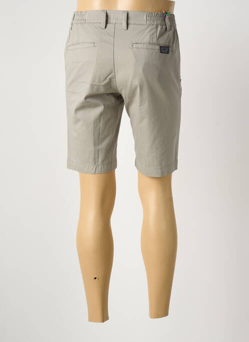 Bermuda coupe droite gris SEA BARRIER homme