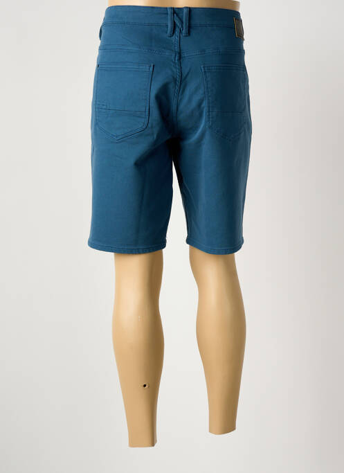 Bermuda coupe droite bleu NO EXCESS homme