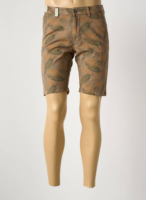 Bermuda coupe droite marron SEA BARRIER homme