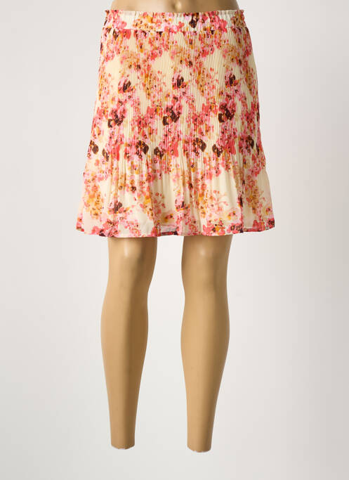 Jupe courte rose ICHI femme