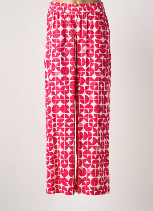 Pantalon droit rouge ICHI femme