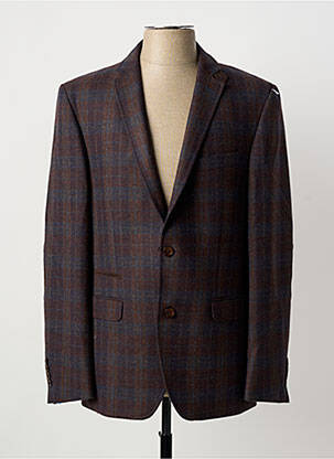 Blazer finition intérieure doublée marron LUIGI MORINI homme