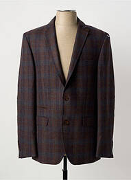 Blazer finition intérieure doublée marron LUIGI MORINI homme