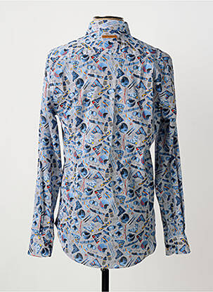 Chemise manches longues imprimé fantaisie bleu A FISH NAMED FRED homme