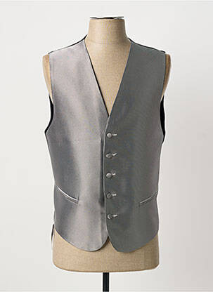 Gilet sans manche coupe cintrée gris VIRTUOSE homme