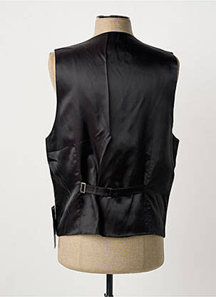 Gilet sans manche coupe cintrée noir LUIGI MORINI homme