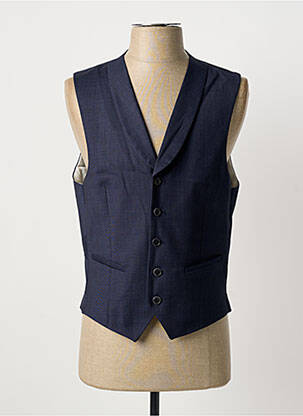 Gilet sans manche coupe cintrée bleu CLUB OF GENTS homme