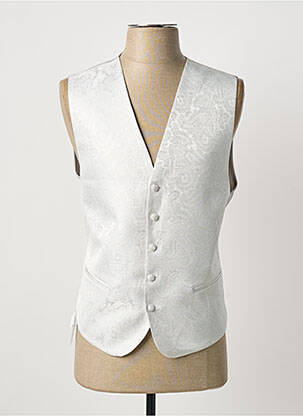 Gilet sans manche effet matière satinée gris VIRTUOSE homme