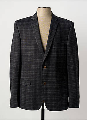 Blazer finition intérieure doublée gris LUIGI MORINI homme