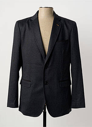 Blazer finition intérieure doublée noir LUIGI MORINI homme