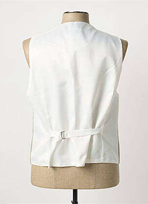 Gilet sans manche effet matière satinée beige VIRTUOSE homme