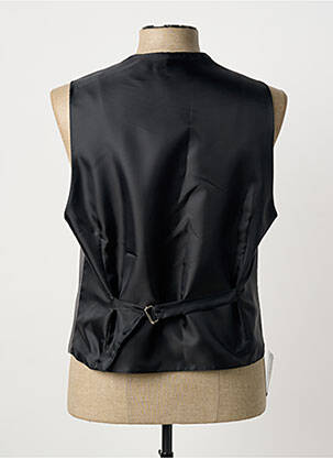 Gilet sans manche effet matière satinée noir VIRTUOSE homme