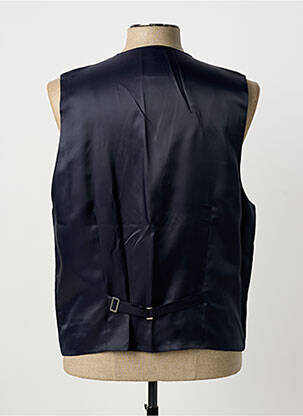 Gilet sans manche effet matière satinée noir LUIGI MORINI homme