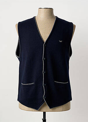 Gilet sans manche fermeture boutonnée sur le devant bleu BEST GUEST homme