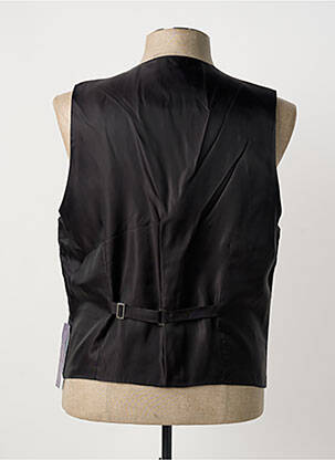 Gilet sans manche fermeture boutonnée sur le devant noir LUIGI MORINI homme