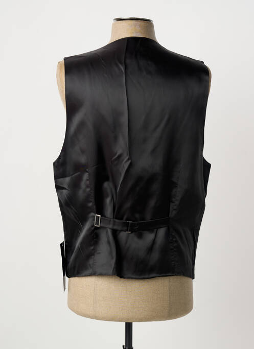 Gilet sans manche coupe cintrée noir LUIGI MORINI homme