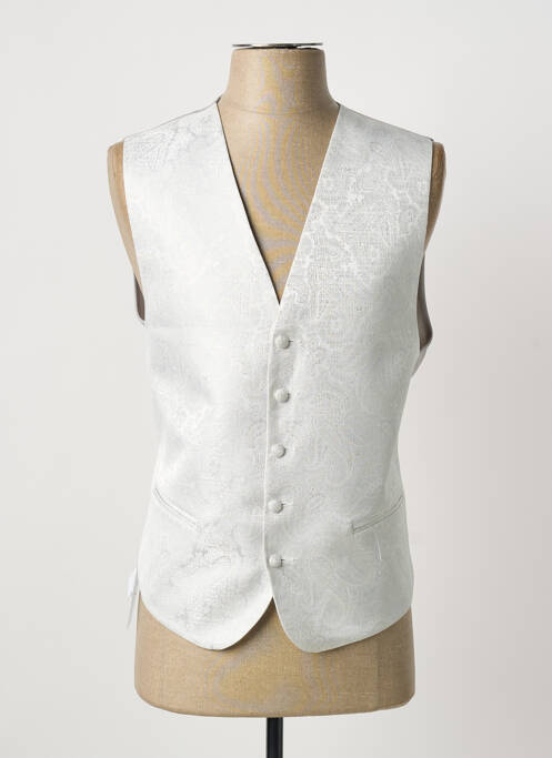 Gilet sans manche effet matière satinée gris VIRTUOSE homme
