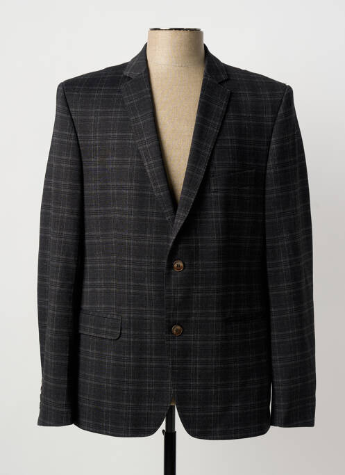 Blazer finition intérieure doublée gris LUIGI MORINI homme