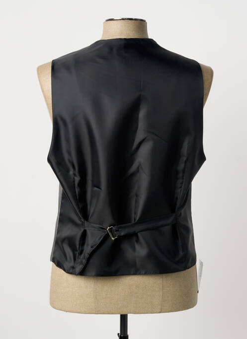 Gilet sans manche effet matière satinée noir VIRTUOSE homme