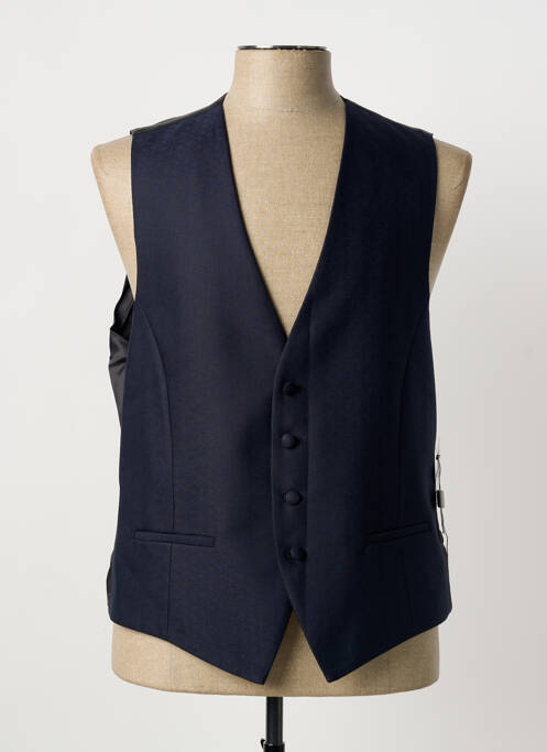 Gilet sans manche effet matière satinée bleu SARTORIA homme
