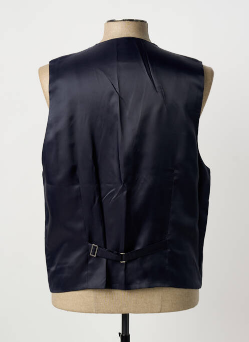 Gilet sans manche effet matière satinée noir LUIGI MORINI homme