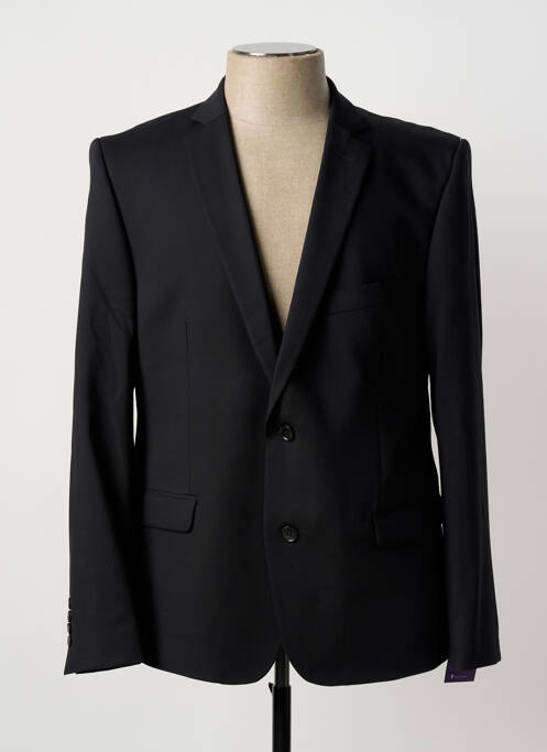 Blazer finition intérieure doublée noir LUIGI MORINI homme