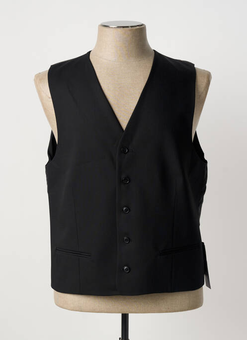 Gilet sans manche doublure noir LUIGI MORINI homme