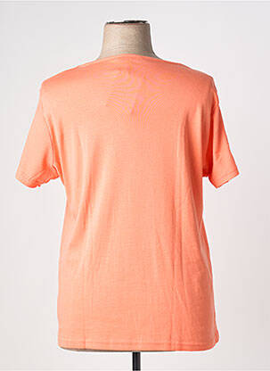T-shirt coupe droite manches courtes orange I.ODENA femme
