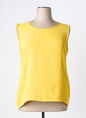 Top sans manche sans manche jaune AZAY femme