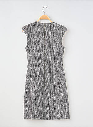 Robe courte fermeture zippée au dos manches courtes noir MORGAN femme