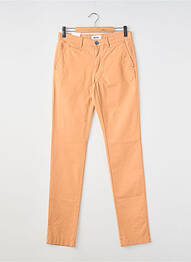 Pantalon chino stretch taille normale orange EMYLE homme