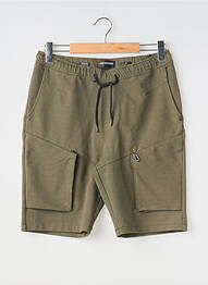 Bermuda taille élastique taille normale vert NO EXCESS homme
