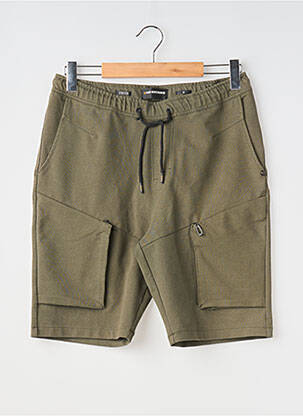 Bermuda taille élastique taille normale vert NO EXCESS homme
